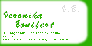 veronika bonifert business card